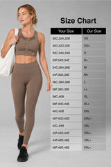 Sculpt™ Zip Front Breathable Racerback High Support Running Bra | Women's High Support Sports Bra