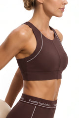 Anywhere™ Removable Cups Racerback Longline Light Support Bra | Women's Light Support Sports Bra Best For Yoga, HIIT