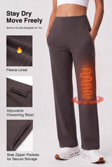 Anywhere Sporthose mit Kordelzug, wasserabweisend, Fleece-Futter, 29 Zoll | Damen-Sporthose