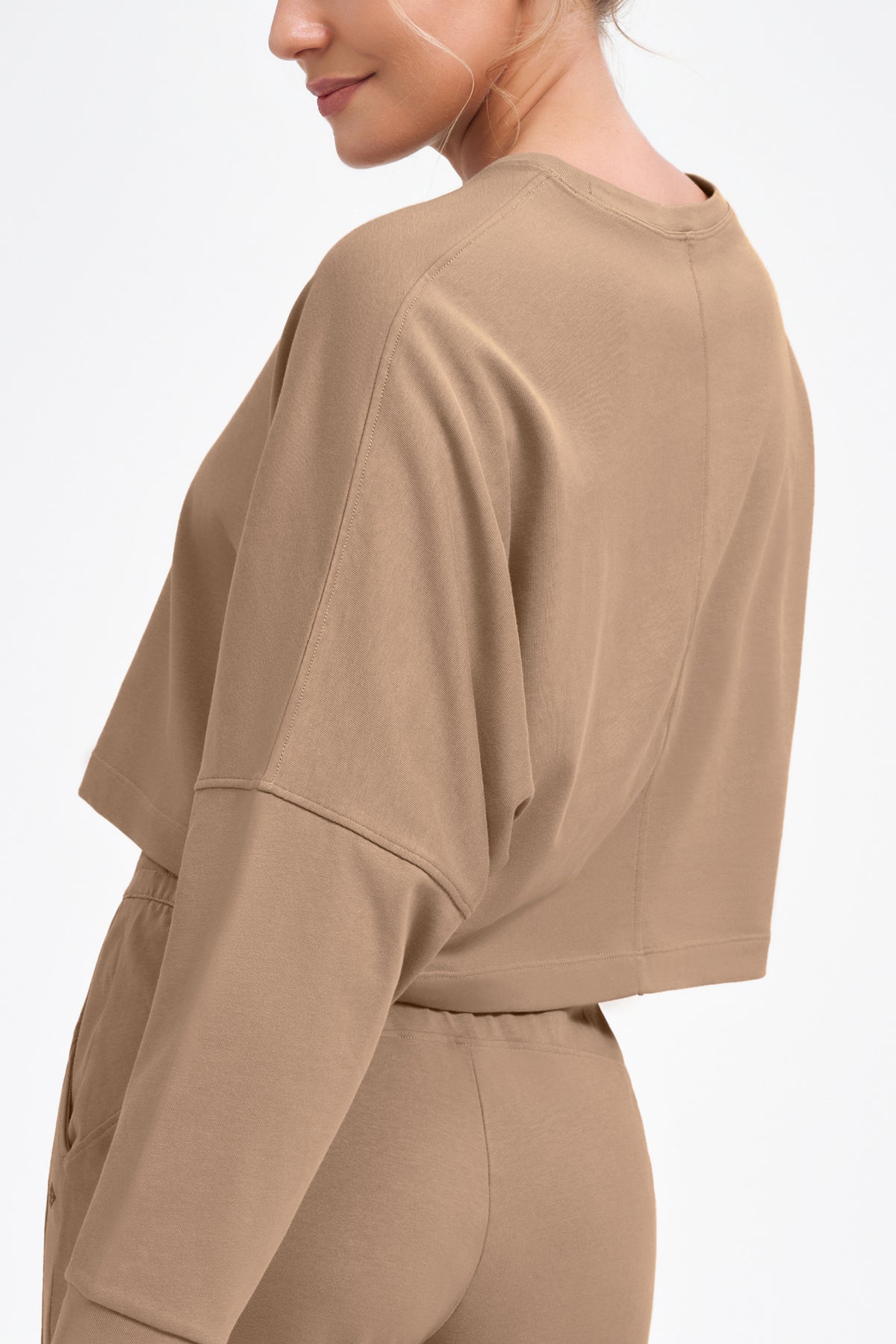 Anywhere™ Women's Cropped Batwing Sleeve Sweatshirt