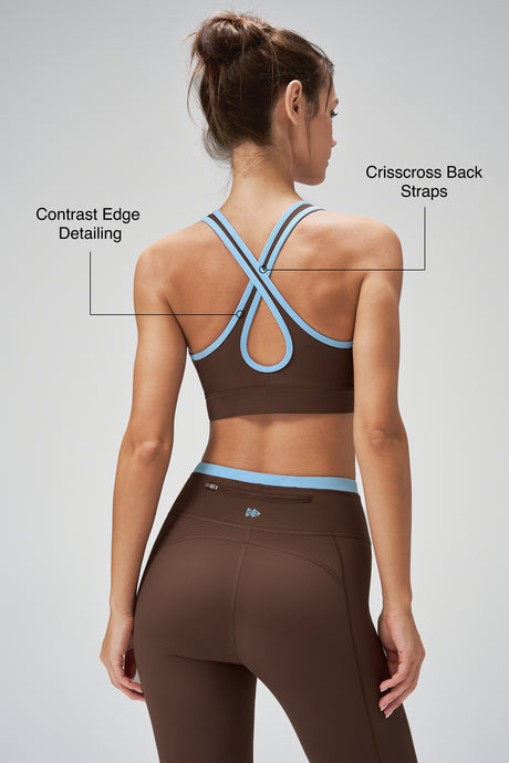 Power™ One-piece Crisscross Full coverage Running Bra | Women's High Support Sports Bra
