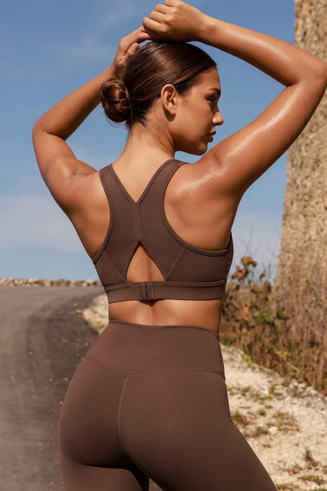 Power™ Breathable Panel With Adjustable Support Sports Bra | High Support for Running, HIIT & Training