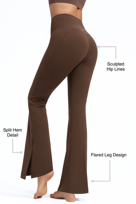 Anywhere™ High Waist Split Hem Flare Pants| Women's Light Support Pants
