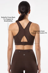 Power™ Breathable Panel With Adjustable Support Sports Bra | High Support for Running, HIIT & Training