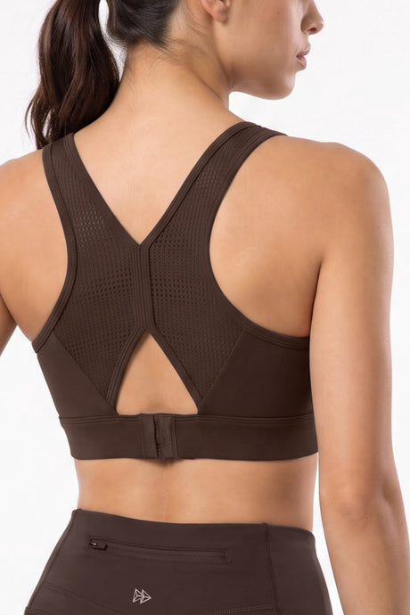 Power™ Breathable Panel With Adjustable Support Sports Bra | High Support for Running, HIIT & Training