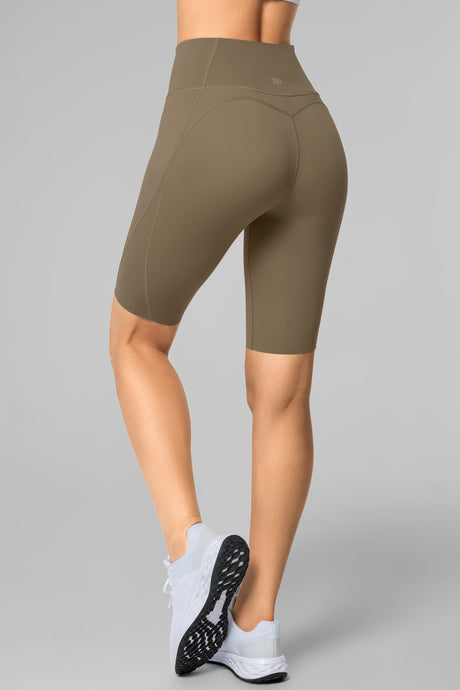 Echo™ High Waist Cropped Running Shorts 9 Inches | Women's High Support Sports Shorts