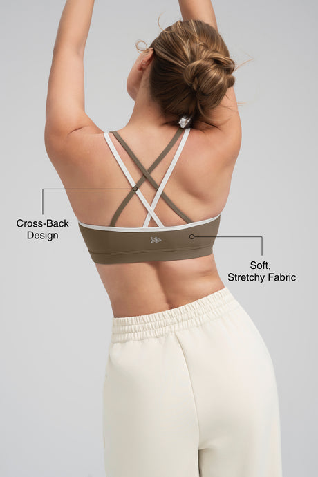 Anywhere™ Cross Dual-Strap Padded Yoga Bra| Women's Light Support Sports Bra