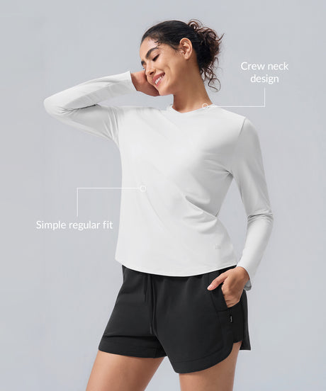 Anywhere Soft & Lightweight Basic Long Sleeve T-Shirt| Women's Long Sleeve T-shirt