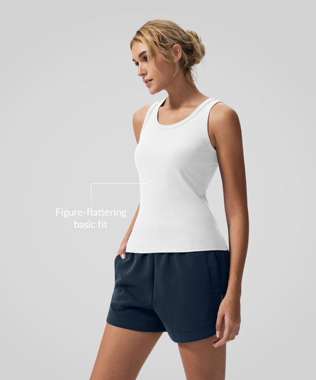Anywhere Non-See-Through Soft Ribbed Tank| Women's Sports Tank