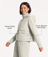 Anywhere Hoodie Drawstring Pockets Jacket | Women's Sports Jacket