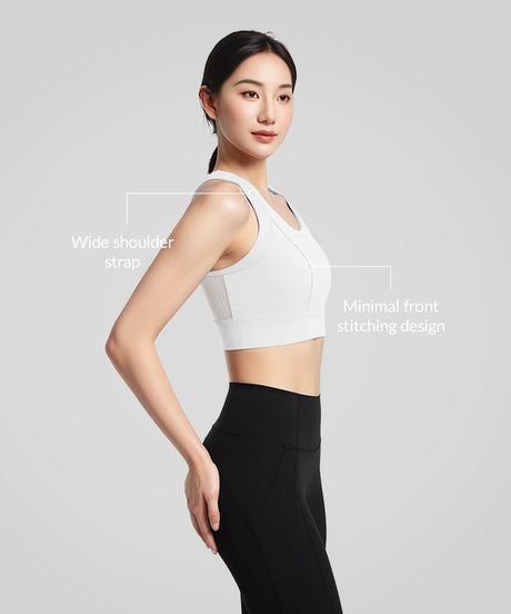 Anywhere Seamless Comfortable Mesh Running Bra | Women's Light Support Sports Bra