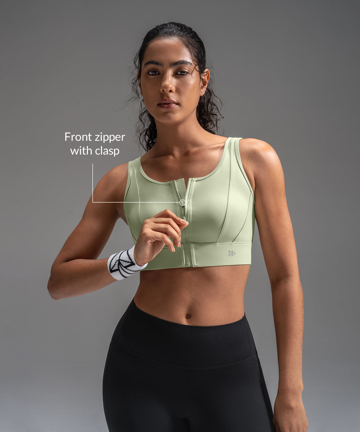 Power Mesh Sweetheart Neck Back Sport-BH | Damen-Sport-BH mit starkem Halt
