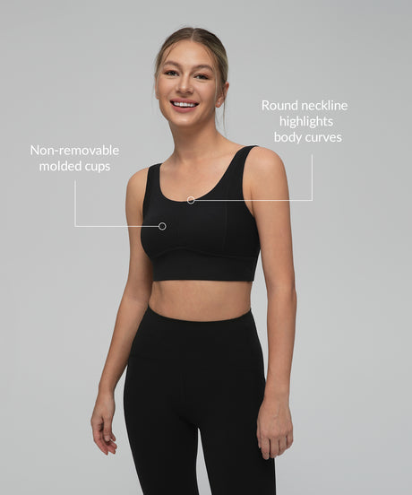 Anywhere Side Mesh Double Strap Yoga Bra| Women's Light Support Sports Bra