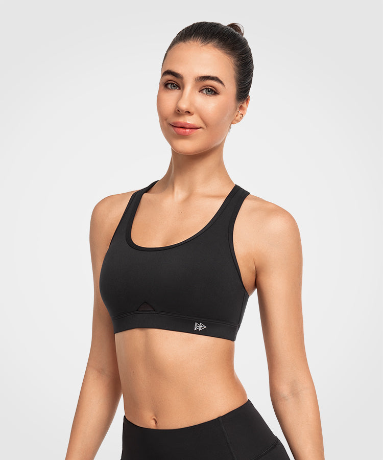 Shift Scoop Neckline Cut-Out Padded Yoga Bra | Women's Light Support Sports Bra