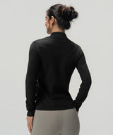 Anywhere Cozy Stretchig Mock Neck Långärmad T-shirt | Långärmad T-shirt för kvinnor