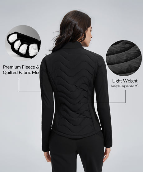 Anywhere Lightweight Fleece Quilted Zip-Up Jacket | Women's Jackets