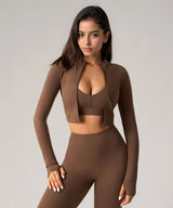 Giacche sportive elasticizzate slim fit con cerniera completa | Giacche leggere da donna