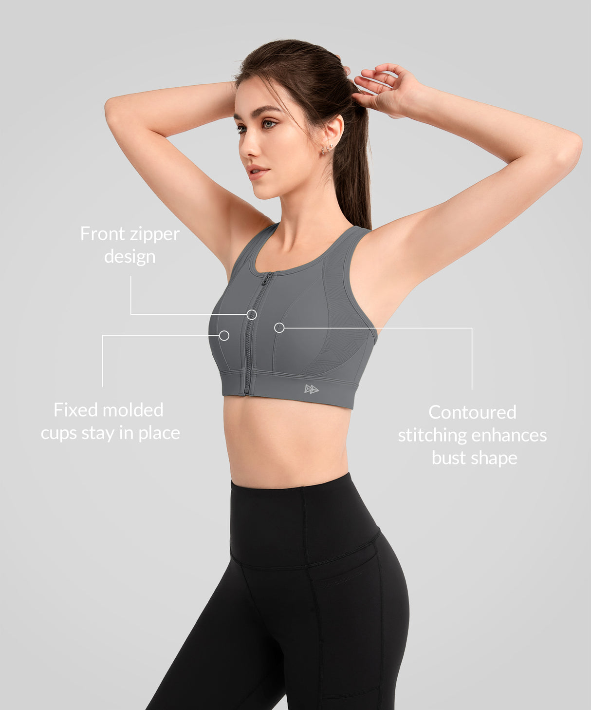 Echo Locked-in Fit Mesh-Lauf-BH | Sport-BH mit starkem Halt für Damen