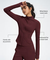 Shift Uppgraderad Fleece Stretch Full-Zip Vattentålig Jacka | Sportjacka för Dam