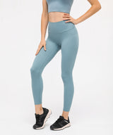 Sömlösa, smidiga yogaleggings med hög midja | Damleggings med lätt stöd