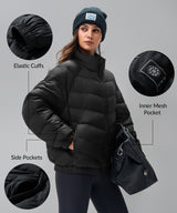 Anywhere Windproof Channel-Quilted Down Jacket | Women's Jackets