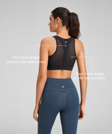 Reggiseno da corsa leggero Power T-back in rete | Reggiseno sportivo ad alto sostegno da donna