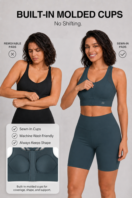 Power Cross Racerback Löpar-BH | Sport-BH med högt stöd för kvinnor