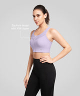 Atmungsaktiver Power Waffle Mesh-Lauf-BH | Sport-BH mit starkem Halt für Damen