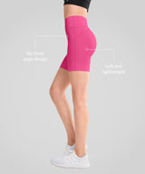Shift stretchiga mjuka shorts med dubbla sömmar 20 cm | Löparshorts med högt stöd för kvinnor
