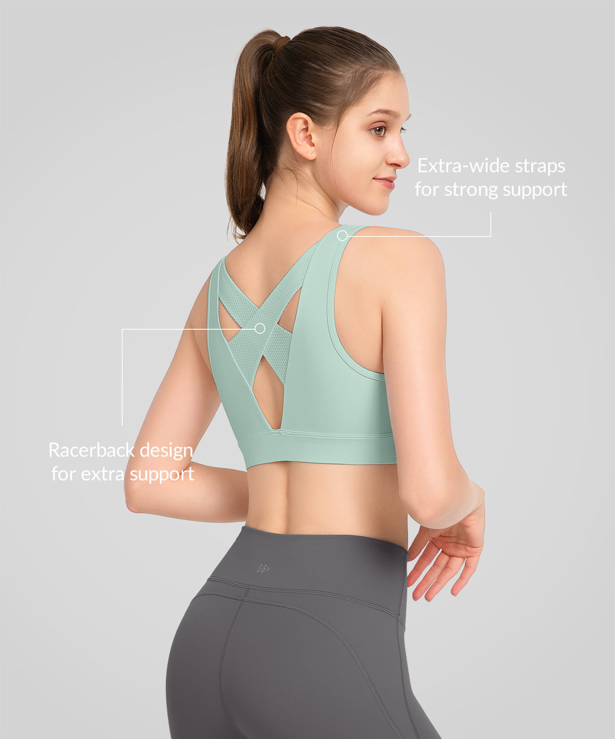Echo Hollow Out Breathable Padded Running Bra | Women's High Support Sports Bra