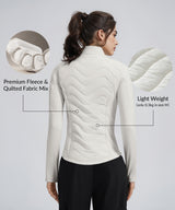 Chaqueta ligera de polar acolchada con cremallera para cualquier ocasión | Chaquetas para mujer