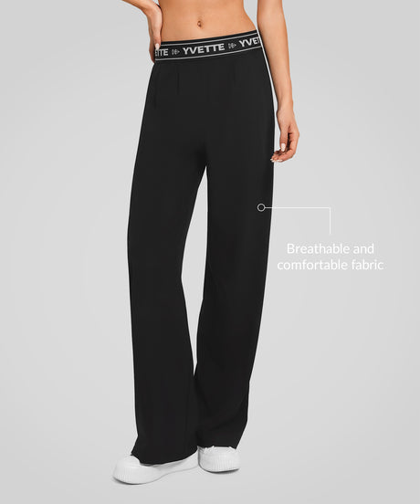 Shift Urban Letter Print Wide Leg-byxor 27'' | Damsportbyxor