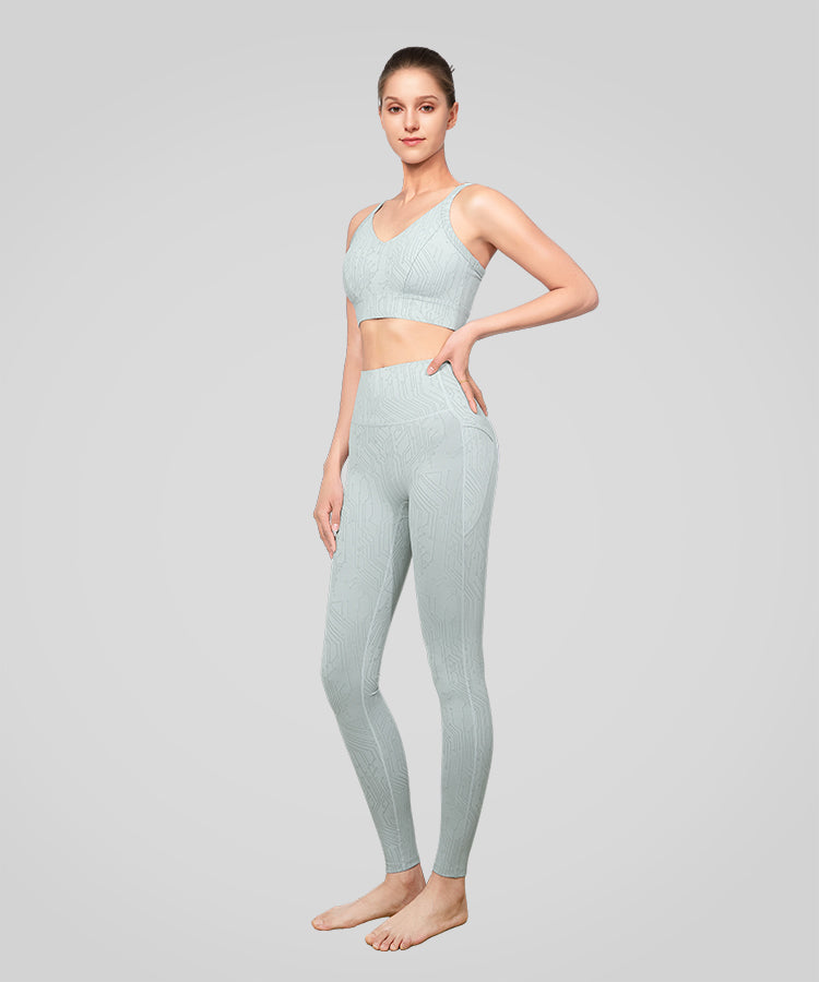 Shift Soft Stripe Pattern Yoga Leggings 27'' | Leicht stützende Sportleggings für Damen