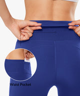 Hög midja, skulpterande fitnessleggings, 68 cm | Damleggings med högt stöd