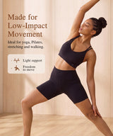Anywhere V-Ausschnitt Diamond Mesh Yoga-BH | Leicht stützender Sport-BH für Damen