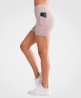 Shift löparshorts med hög midja, 10 cm | Sportbyxor med högt stöd för kvinnor