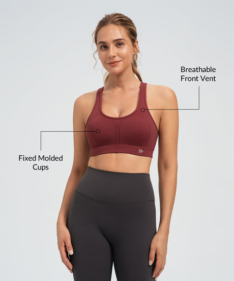 Power Adjustable Two Style Running Bra | Women's High Support Sports Bra