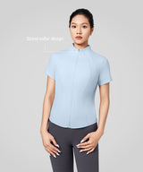 Sculpt Stand Collar Cool-Touch T-Shirt | Damen Sport T-Shirt