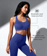 Sujetador deportivo acolchado Power Adjustable Enhance | Sujetador deportivo de sujeción media para mujer