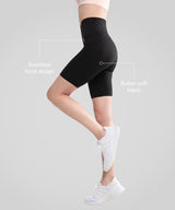 Nahtlose, rutschfeste Shift-Shorts mit hoher Taille, 8" | Laufshorts mit starkem Halt für Damen