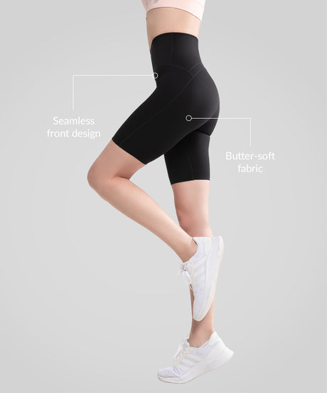 Shorts Shift de cintura alta, sin costuras y antideslizantes de 20 cm | Shorts de running de alta sujeción para mujer