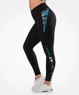Echo Abstract Print Stretchy Running Leggings | Women's High Support Leggings