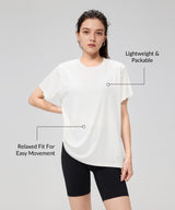 Anywhere Lightweight Breathable Short Sleeve Tee| Women's Short Sleeve T-shirt