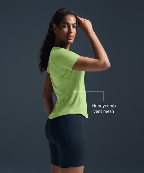 Ultralätt Cool Touch Slim Fit T-shirt | Kortärmad T-shirt för kvinnor