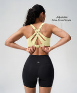 Power Adjustable Crisscross Padded Running Bra | Women's High Support Sports Bra