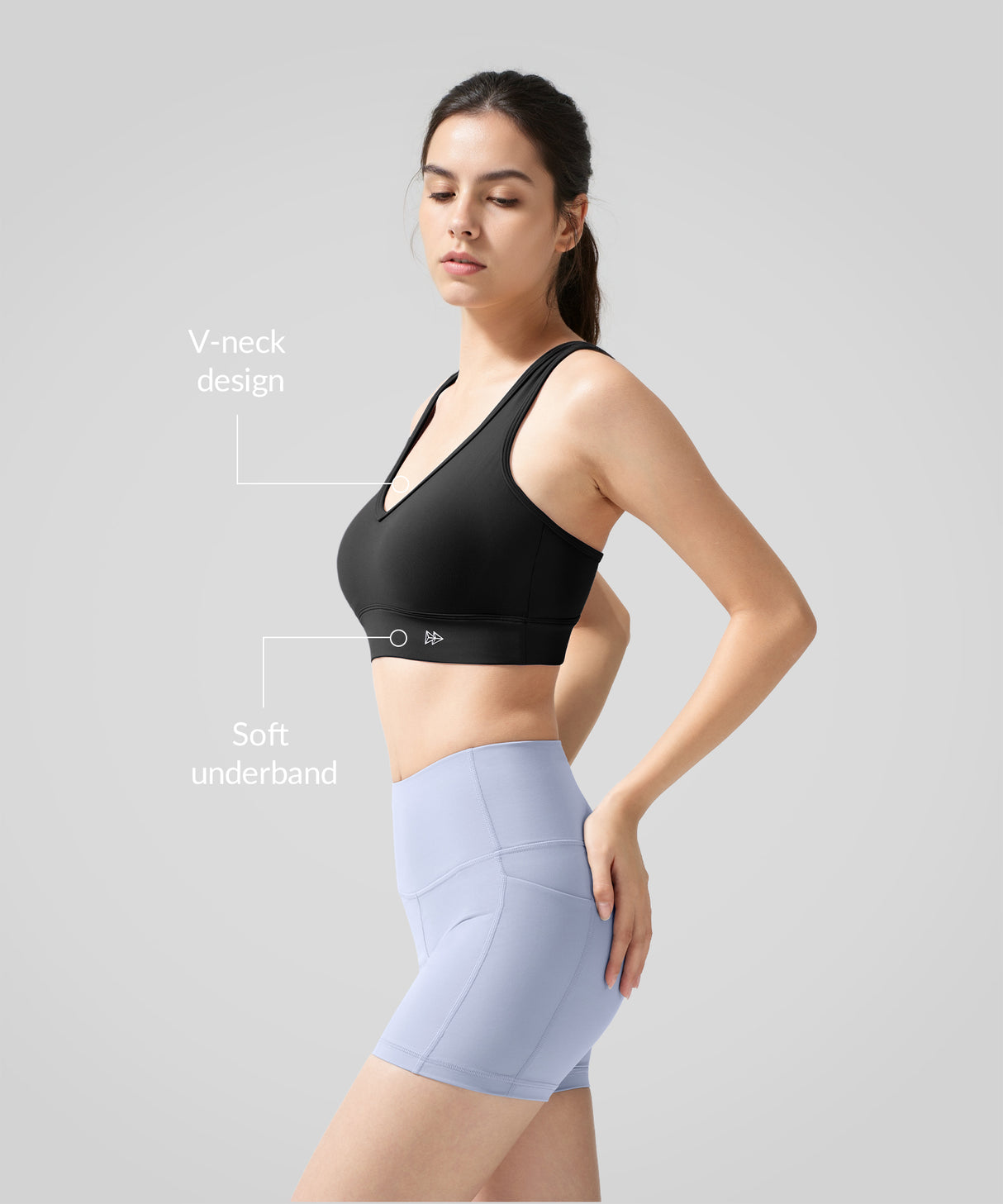 Anywhere V-neck New-style Racerback Yoga Bra| Women's Light Support Sports Bra