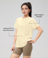 Anywhere Lightweight Breathable Short Sleeve Tee| Women's Short Sleeve T-shirt