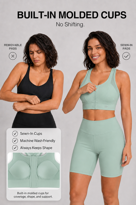 Power Cross Racerback Löpar-BH | Sport-BH med högt stöd för kvinnor