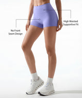 Shift High Rise Shorts With No Front Seam Design 2.5 Inches | Women's Yoga, Running & HIIT Shorts