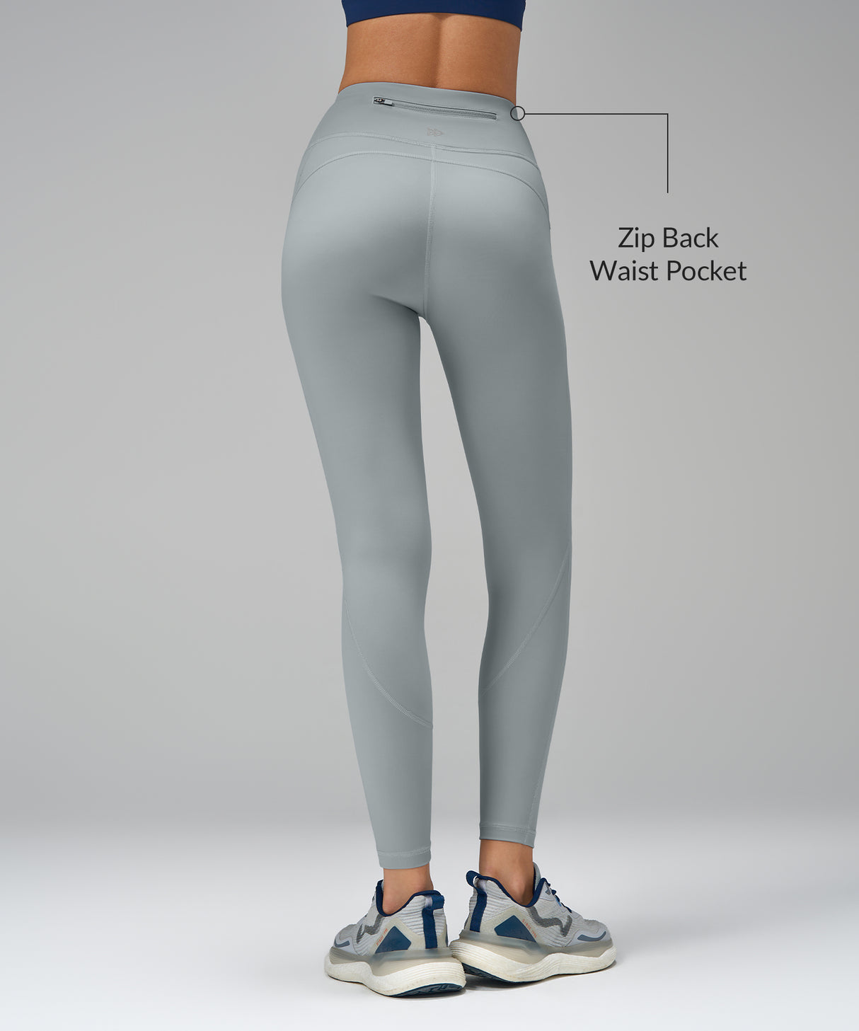 Echo Leggings utan fickor framtill, 65 cm | Damleggings med högt stöd
